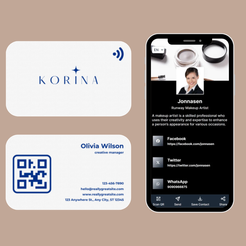 pvc nfc business card