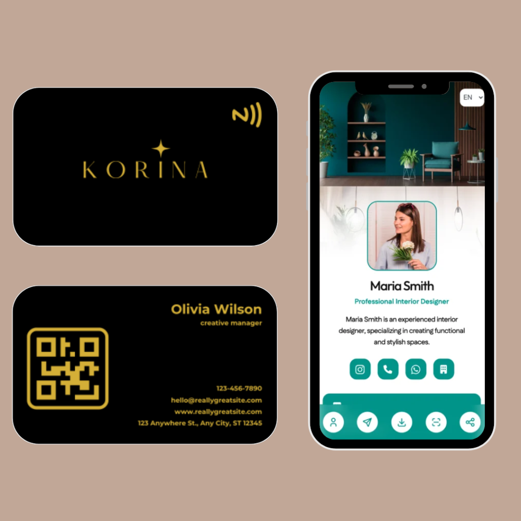 pvc black nfc business card