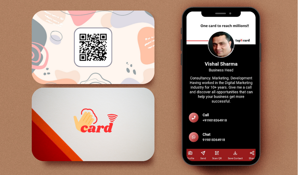 Digital Smart NFC Business Cards tapvCard Order now